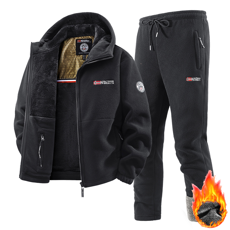 Winter Clothing Pk - Neues Winter-Sportbekleidungs-Set für Herren: Retro-Trainingsanzug mit