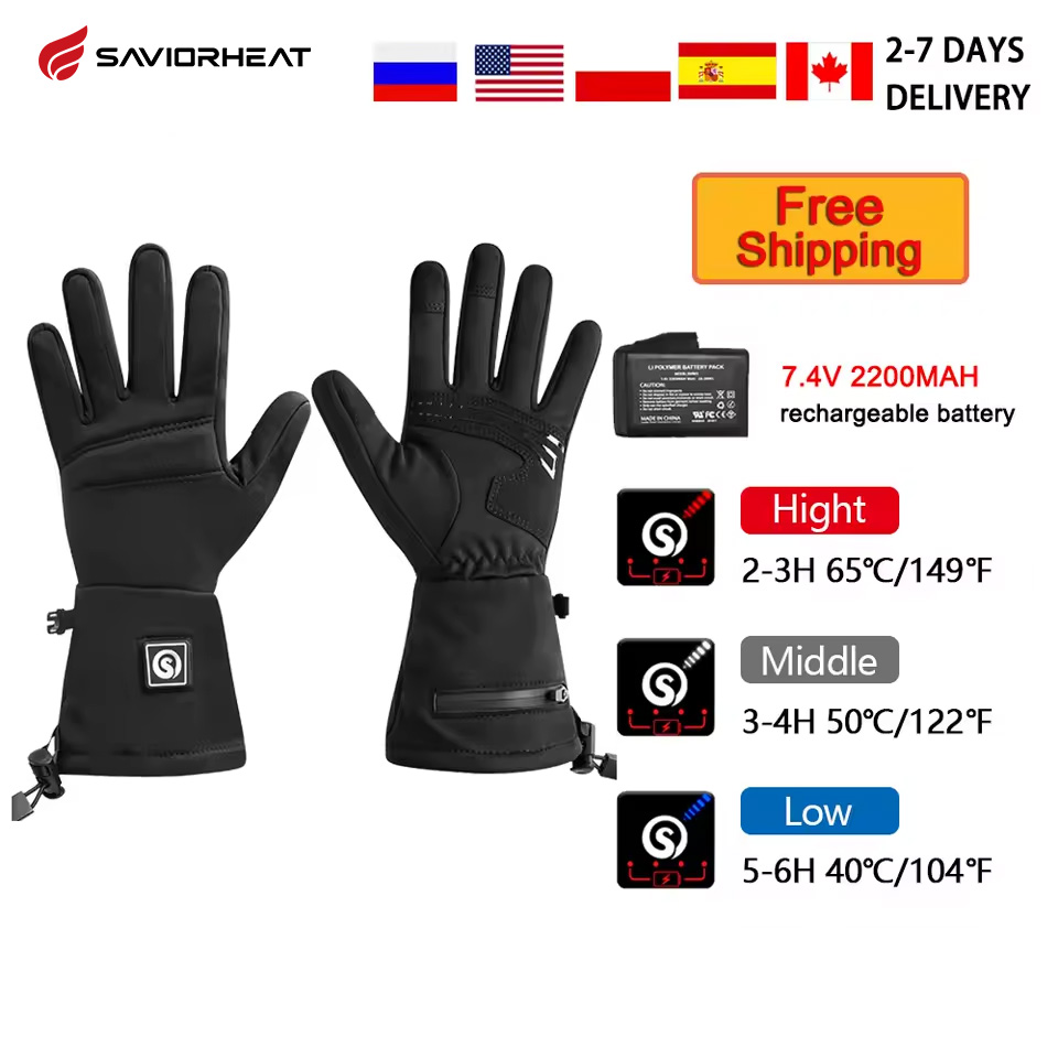 Heated Gloves Electric - Schnee Hirsch S18 Winter Beheizte Handschuhe