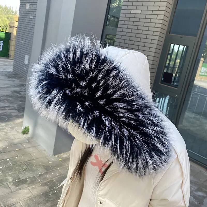 Waschbärfellkragen für Damenja – Winter Clothing Pk Bewertung und Preis