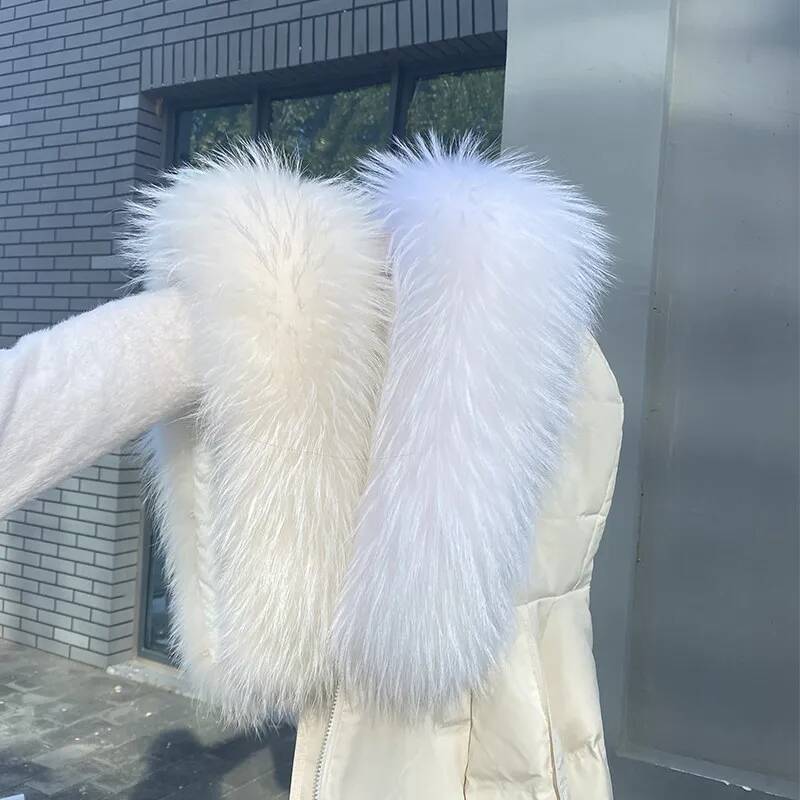 Waschbärfellkragen für Damenja – Winter Clothing Pk Bewertung und Preis