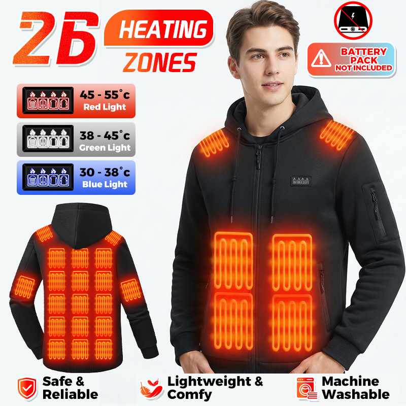 Heiz-Hoodie, 26 Zonen, beheizt – Winter Clothing Hiking Bewertung und Preis