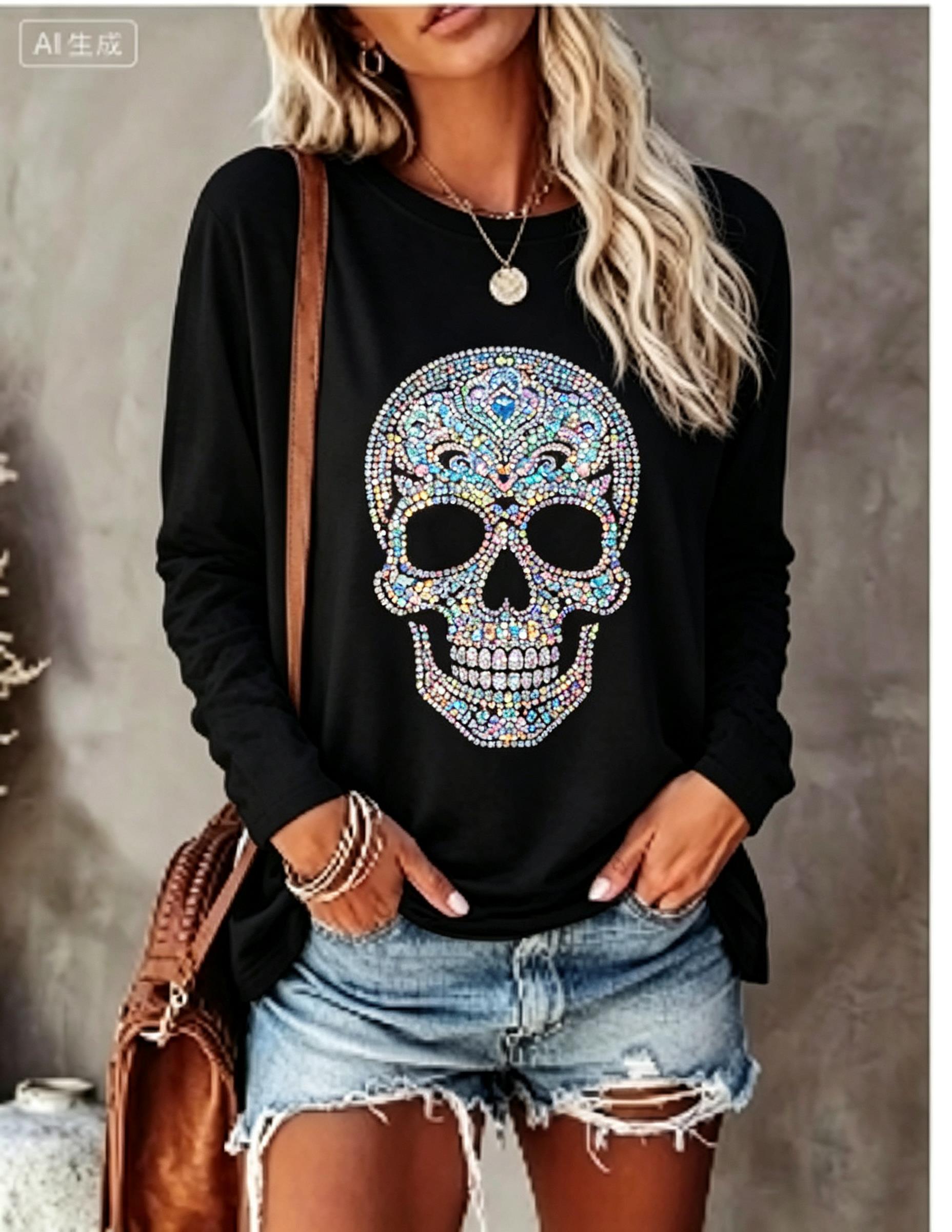 Damen Langarm-T-Shirt mit simu – Winter Clothing For Women Bewertung und Preis