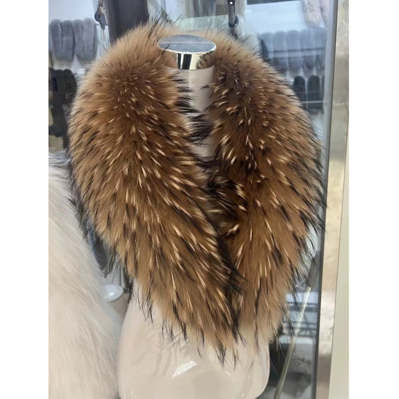Waschbären Pelz Kragen Weiblic – Winter Clothing Pk Bewertung und Preis